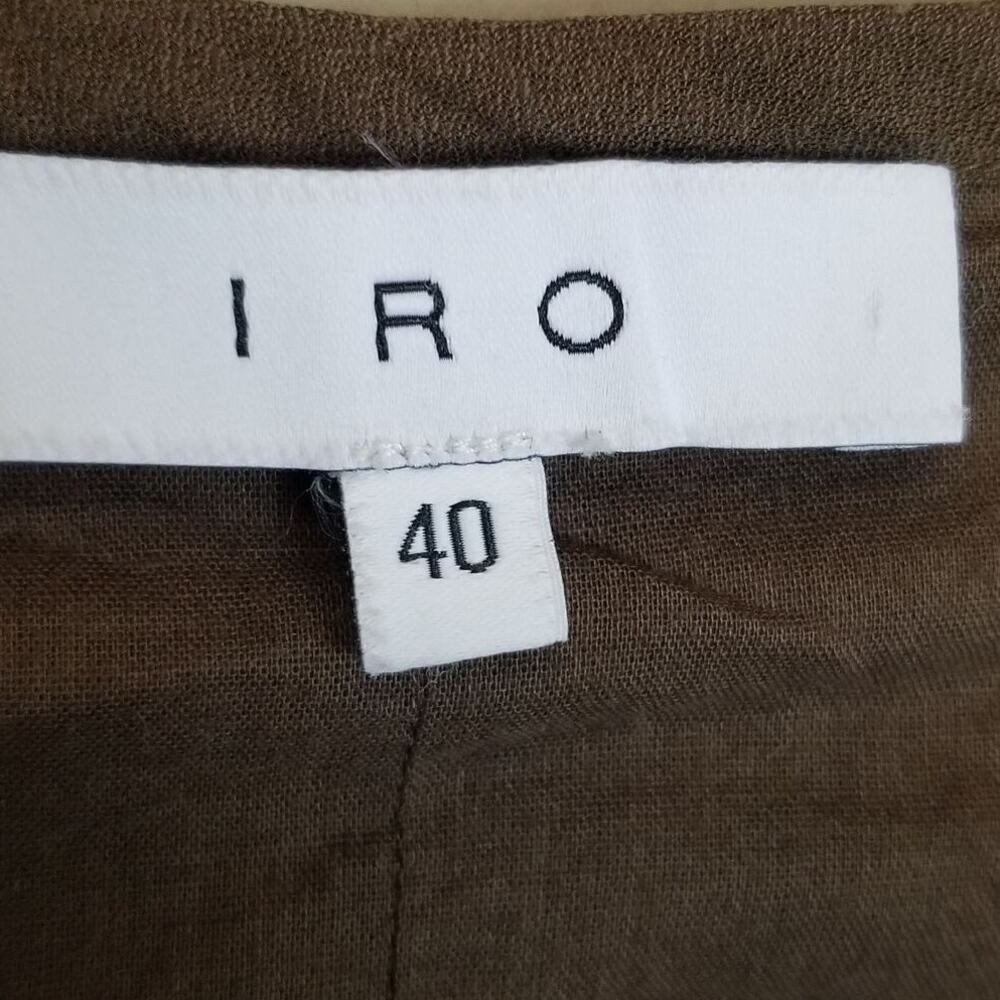 IRO Womens Lagenlook Tunic Sz 40 (8) Coastal Grandma Minimalist Chocolate Brown - Picture 7 of 8